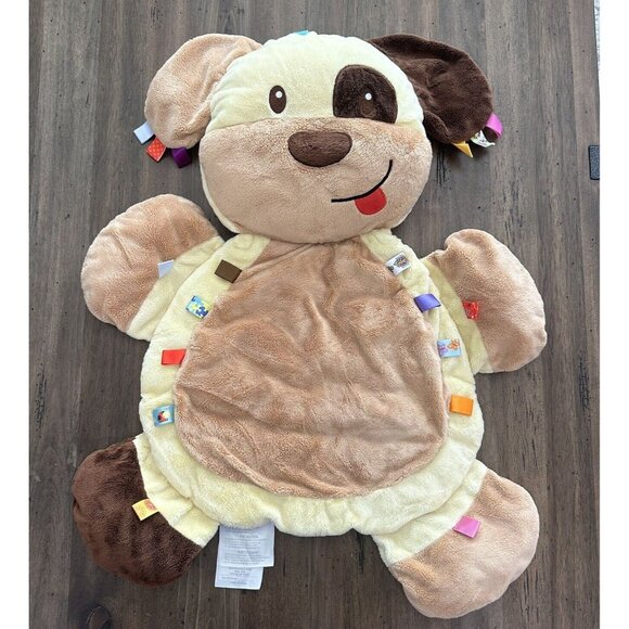 Taggies Buddy The‎ Dog Large Brown Puppy Play Mat Baby Sensory Soft Toy 32” - Picture 1 of 10